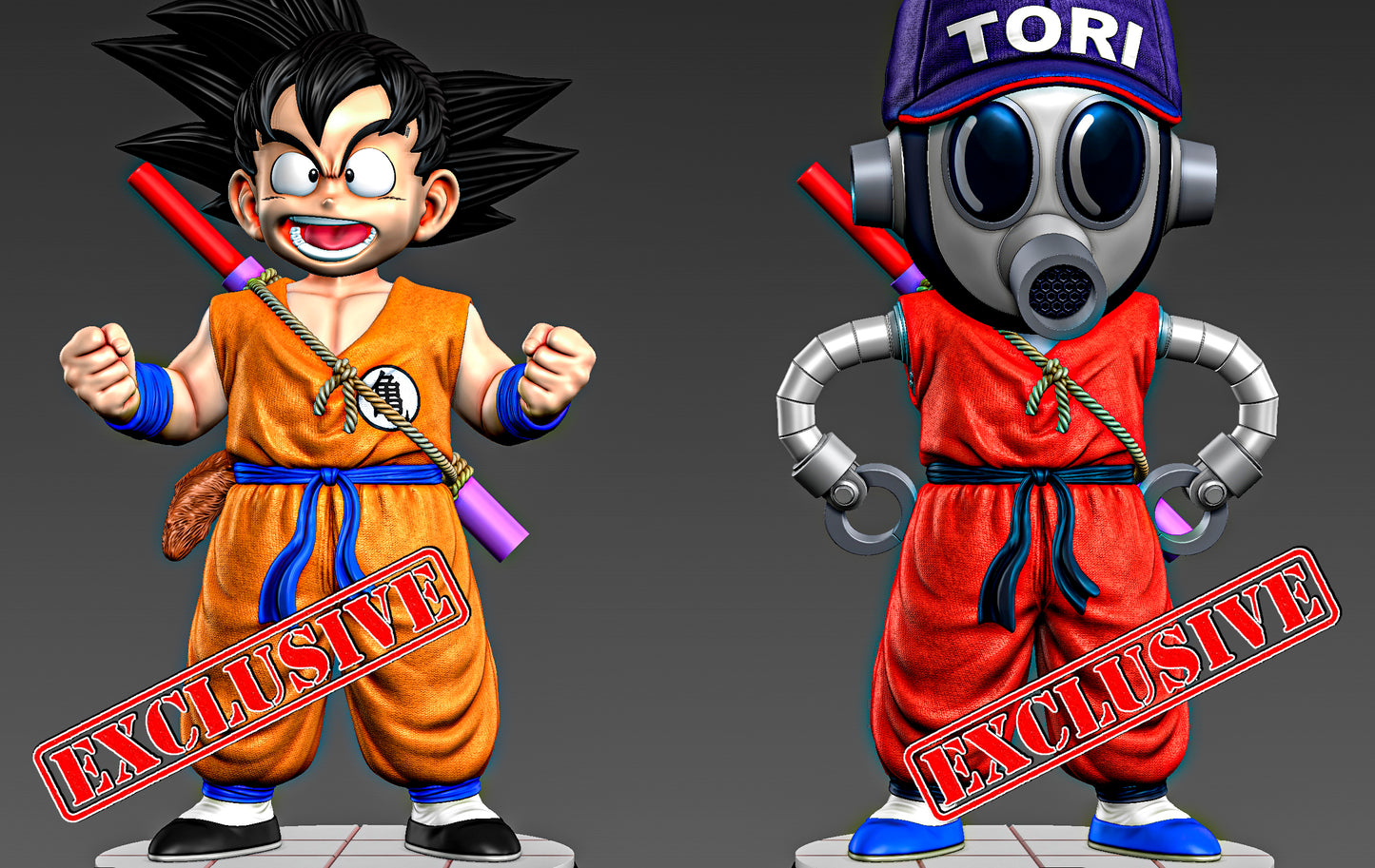 STL Fanart Goku and Toribot