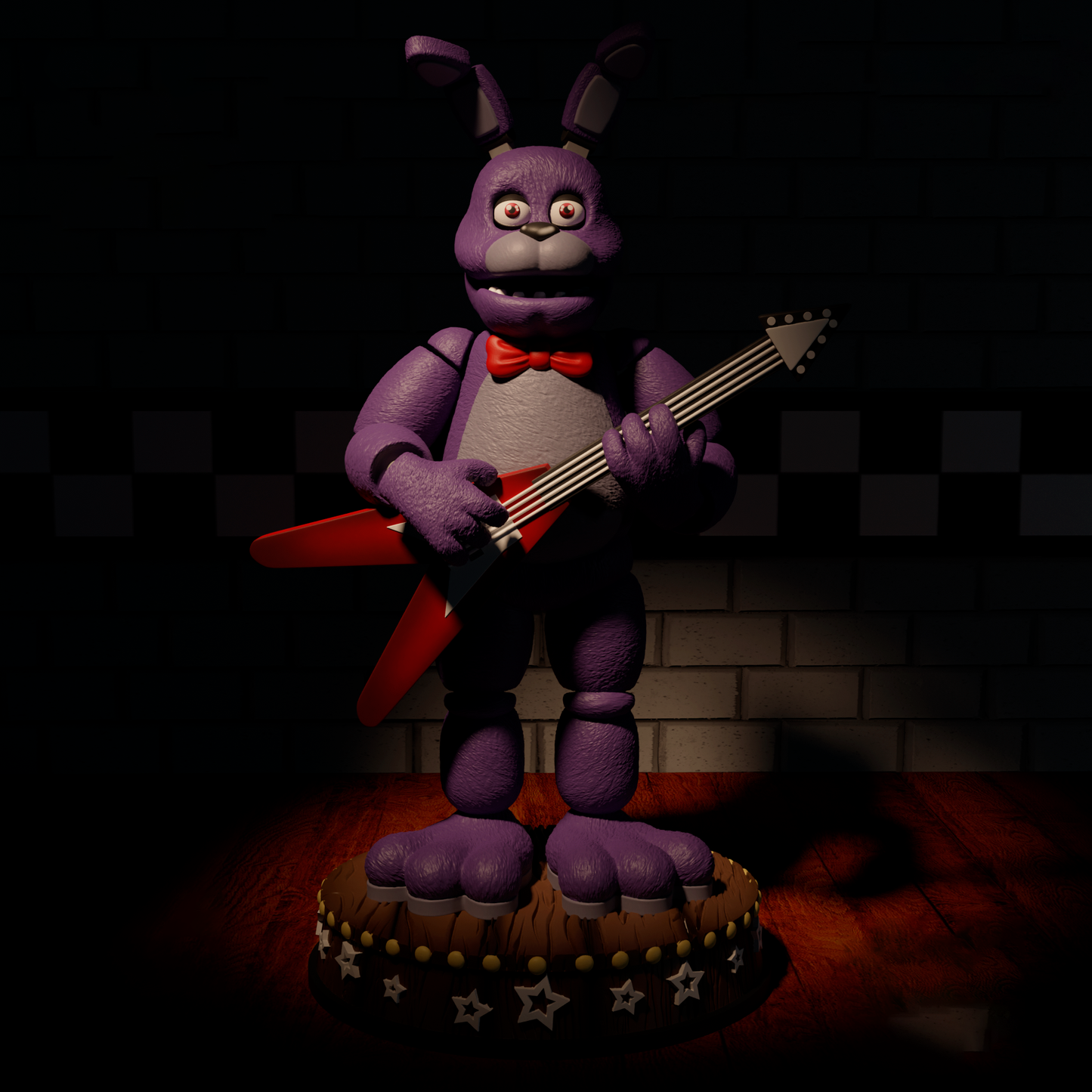 STL Fanart FNAF Bonnie (Includes Pre Supported)