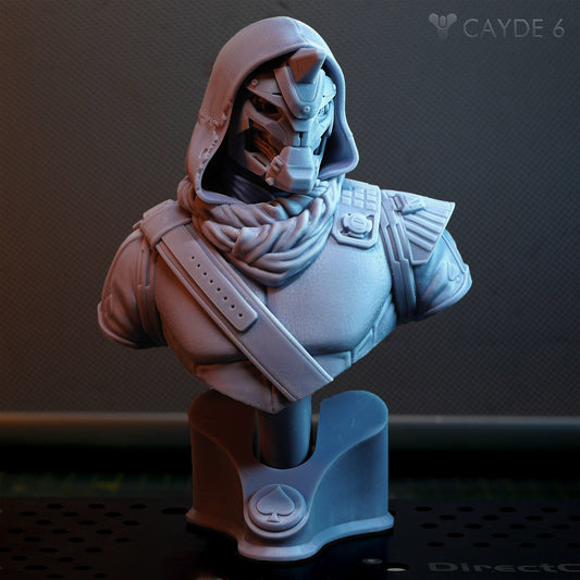 STL Fanart Destiny Cayde-6 Bust (Includes Pre Supported)