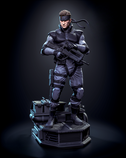 STL Fanart MGS Snake (Includes Pre Supported and Bust)