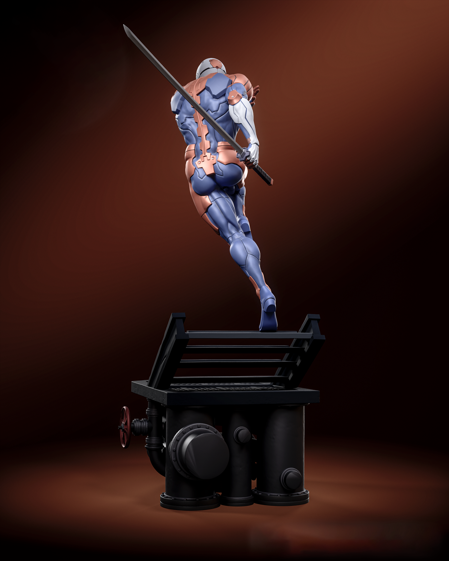 STL Fanart MGS Gray Fox (Includes Pre Supported and Bust)