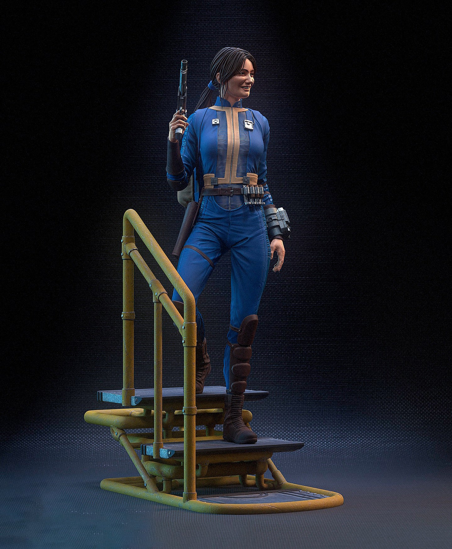 STL Fanart Fallout Lucy #2 (Includes Pre Supported and Bust)
