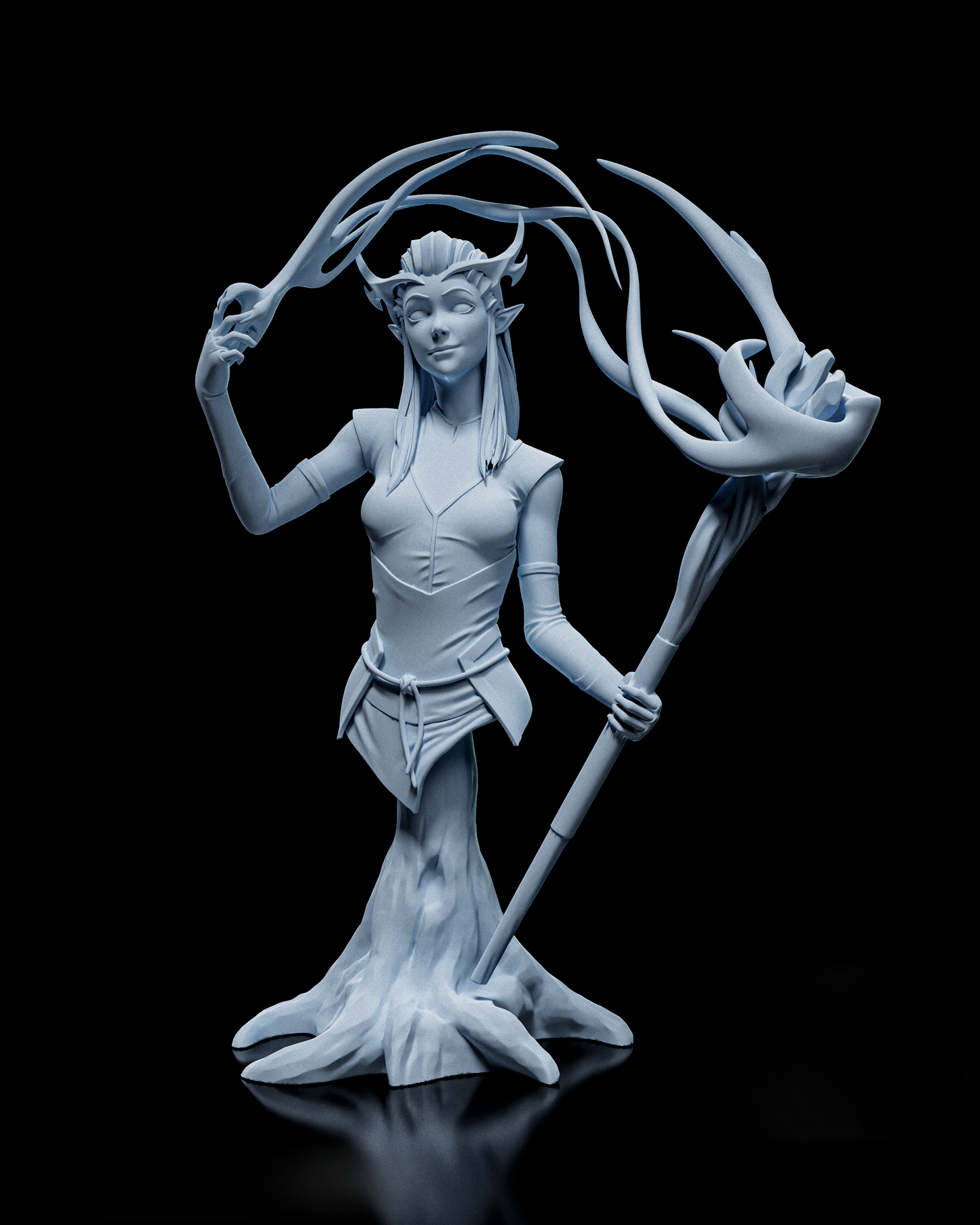 STL Fanart VM Keyleth (Includes Pre Supported and Bust)