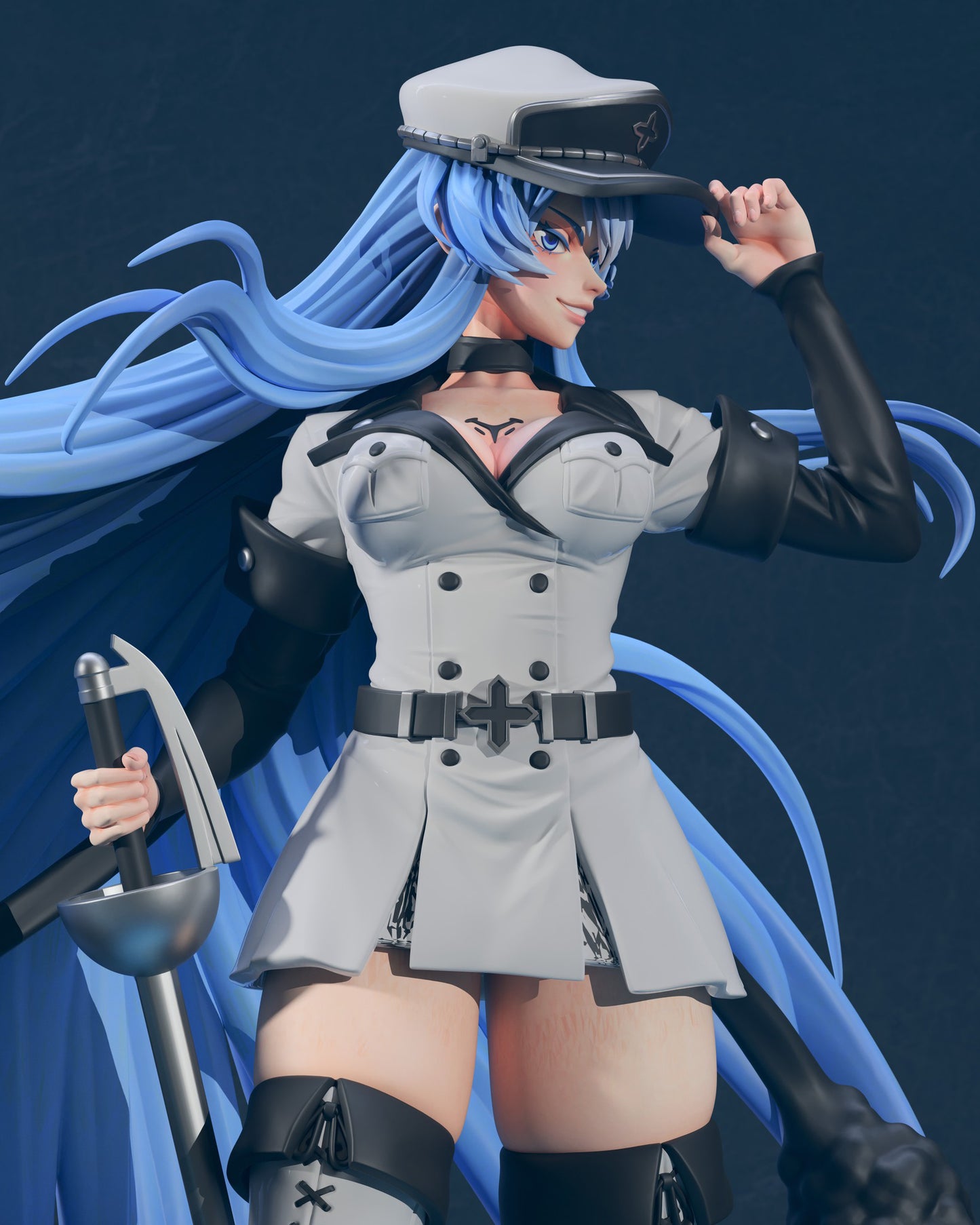 STL Fanart Esdeath (Includes Pre Supported)