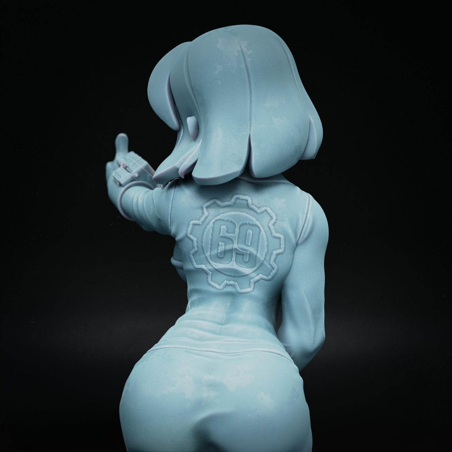 STL Fanart Fallout Vault 69 Girl + NSFW (Includes Pre Supported)